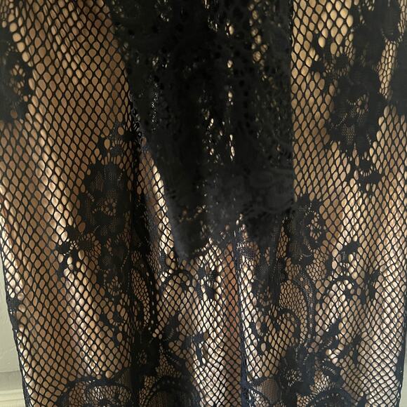 Ryse The Label Samson Black & Nude Lace Overlay Long Sleeve Dress Size XS - Picture 7 of 13